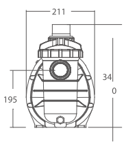 Bomba de Agua para Piscina Serie SS de 1 a 1.2 Hp, EMAUX